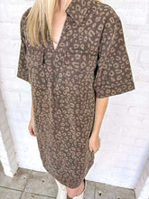 Load image into Gallery viewer, On The Map Brown Leopard Dress
