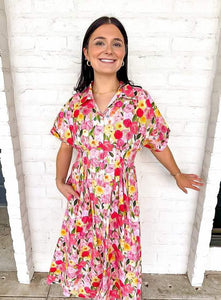In Disguise Pink Floral Dress