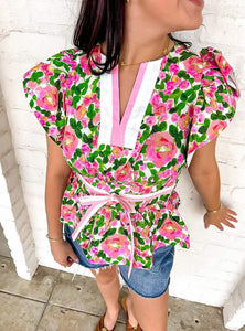 Pace Yourself Pink Top
