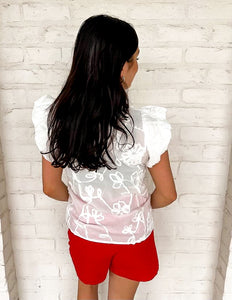 Leaving For Now White Top