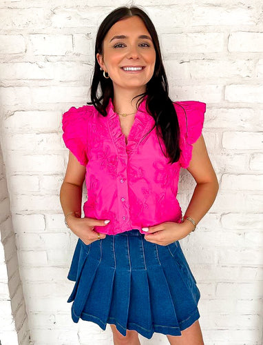Leaving For Now Pink Top