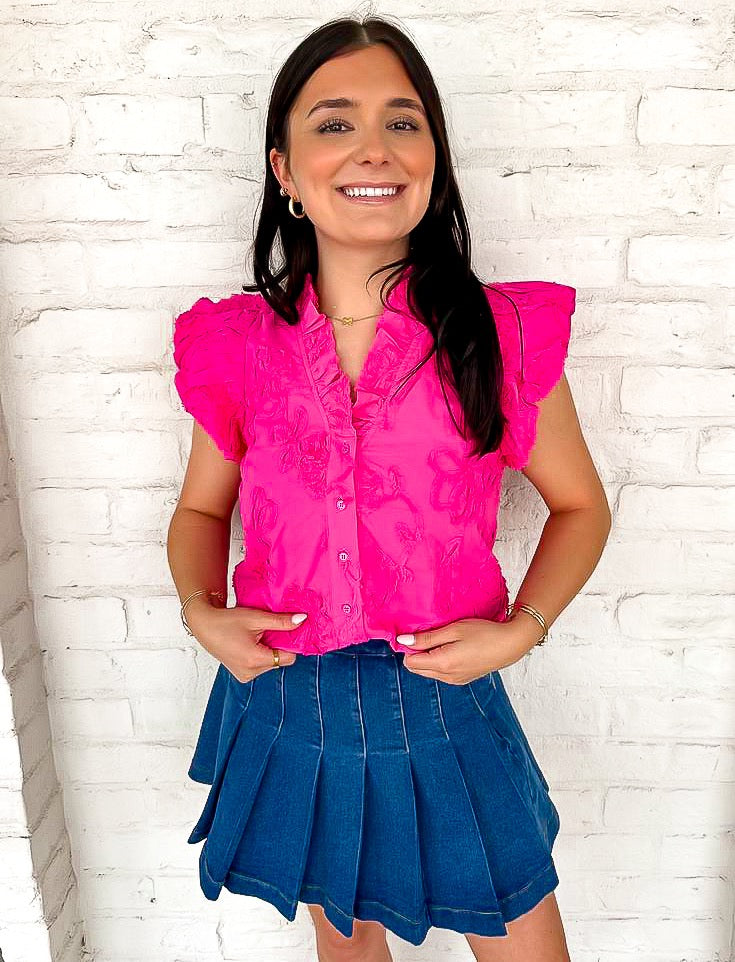 Leaving For Now Pink Top