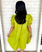 Load image into Gallery viewer, Just Do Your Best Chartreuse Dress