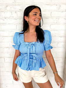 Days Forward Blue Top