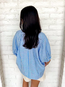 Across From Me Blue Top