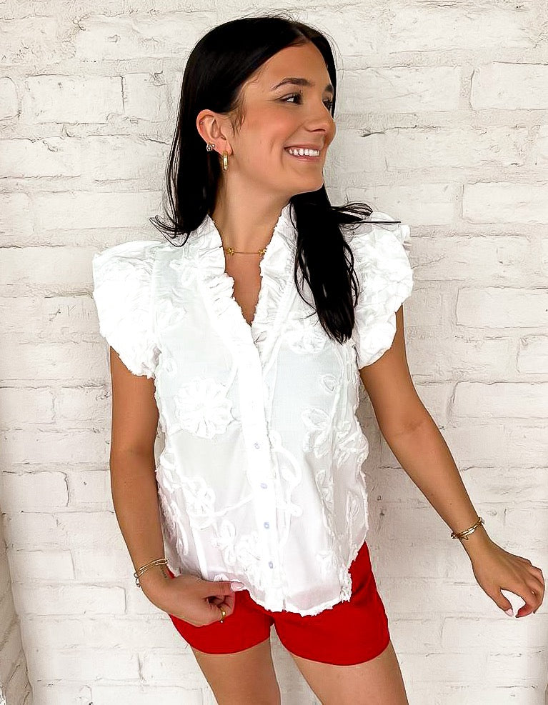 Leaving For Now White Top