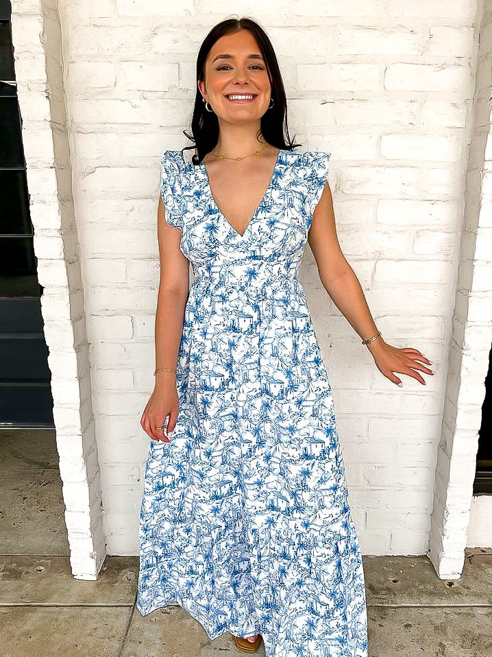 Magnolia Gardens Blue Dress