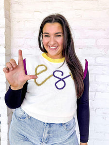 Jordan Amanda Exclusive LSU Sweater Vest