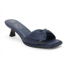 Load image into Gallery viewer, The Pompano Navy Sandal Heel
