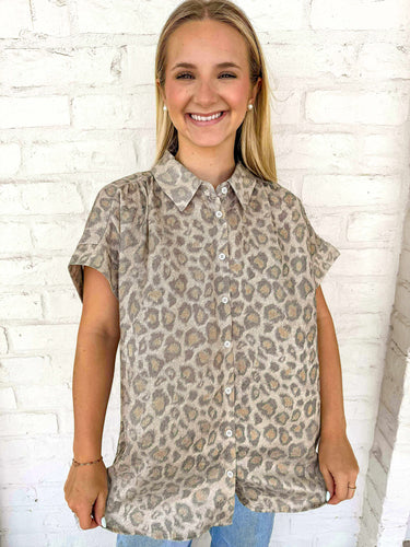 Into The Moment Taupe Top