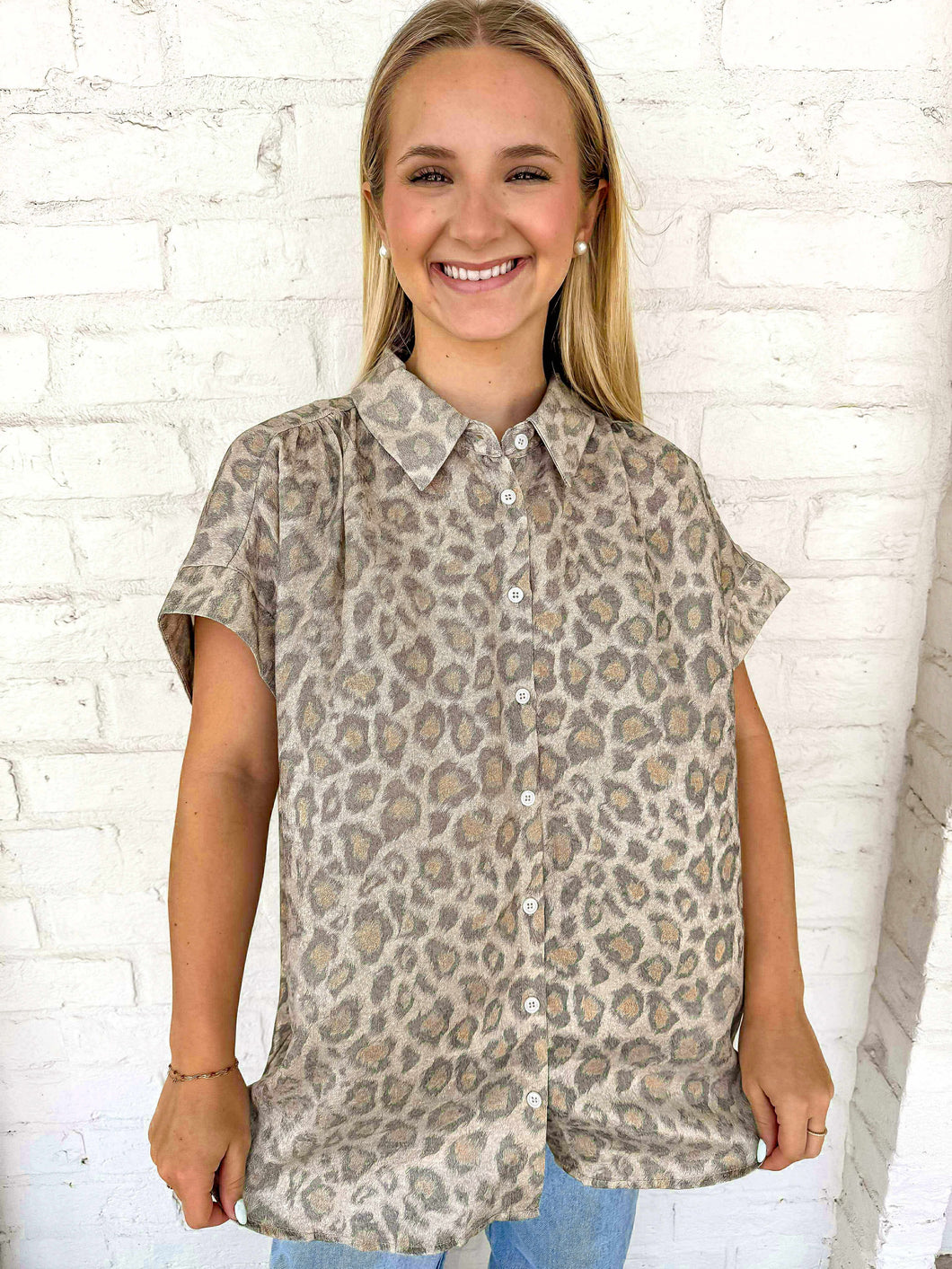Into The Moment Taupe Top