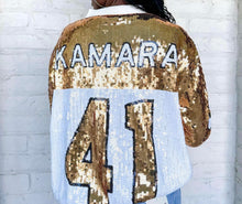 Load image into Gallery viewer, Queen Of Kamara Sequin Bomber Jacket