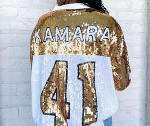 Queen Of Kamara Sequin Bomber Jacket