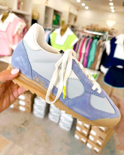 Suri Light Blue Suede Sneaker