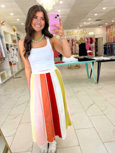 Load image into Gallery viewer, Over The Rainbow Multi Midi Skirt