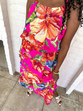 Load image into Gallery viewer, Deliver The News Magenta Maxi Skirt