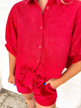 Load image into Gallery viewer, Red Runaway Corduroy set