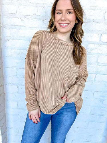 Going Places Brown Top