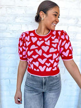 Load image into Gallery viewer, Give Me Love Red Heart Top