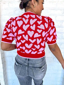 Give Me Love Red Heart Top