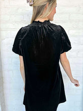 Load image into Gallery viewer, Upon Request Black Velvet Dress