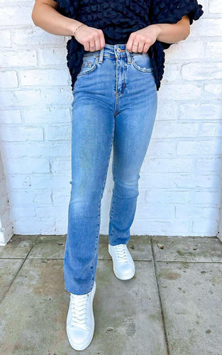 Sweet Ease High Rise Kick Flare Denim Jean