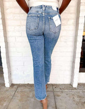 Load image into Gallery viewer, Carried Away High Rise Distressed Straight Jean