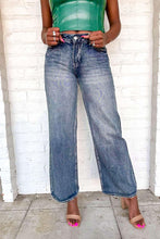 Load image into Gallery viewer, The Moment Low Rise Wide Leg Medium Denim Jean