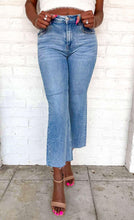 Load image into Gallery viewer, Another Day Mid Rise Crop Flare Denim Jean