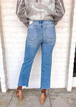 Load image into Gallery viewer, Fearlessly In Love High Rise Straight Medium Denim Jean