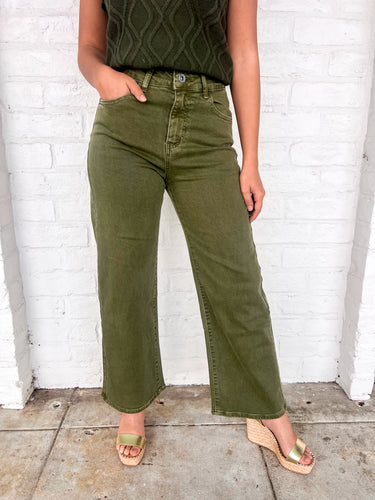 Days Ahead Olive Colored Denim