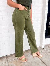 Load image into Gallery viewer, Days Ahead Olive Colored Denim
