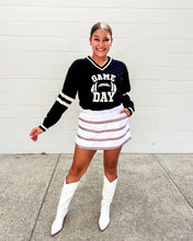 Load image into Gallery viewer, Jordan Amanda Black And Red White Stripe ***SKORT***