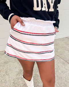Jordan Amanda Black And Red White Stripe ***SKORT***