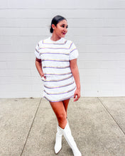 Load image into Gallery viewer, Jordan Amanda Purple And Gold White Stripe ***SKORT***