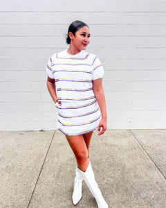Jordan Amanda Purple And Gold White Stripe ***SKORT***