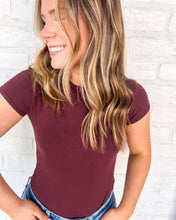 Load image into Gallery viewer, Simply Yours Burgundy Bodysuit Top