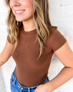 Simply Yours Brown Bodysuit Top