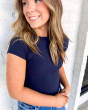 Load image into Gallery viewer, Simply Yours Navy Bodysuit Top