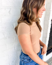Load image into Gallery viewer, Simply Yours Tan Bodysuit Top