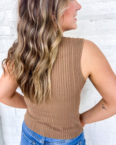Something You Can Do Brown Top