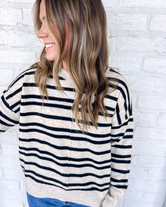 In My Head Cream Long Sleeve Top