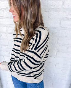 In My Head Cream Long Sleeve Top