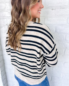 In My Head Cream Long Sleeve Top