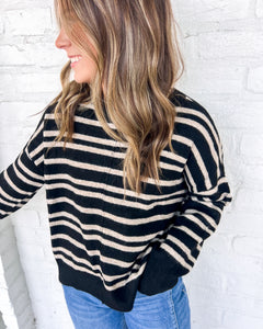 In My Head Black Long Sleeve Top