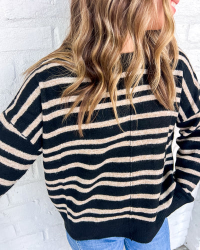 In My Head Black Long Sleeve Top