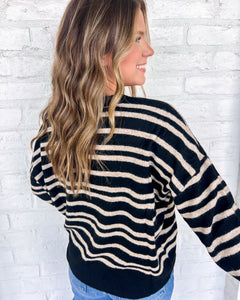 In My Head Black Long Sleeve Top