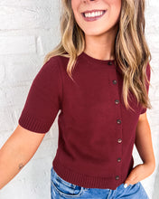 Load image into Gallery viewer, Turning Pages Burgundy Top