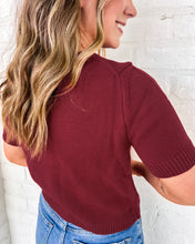 Load image into Gallery viewer, Turning Pages Burgundy Top