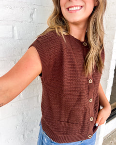 Send My Regards Brown Top